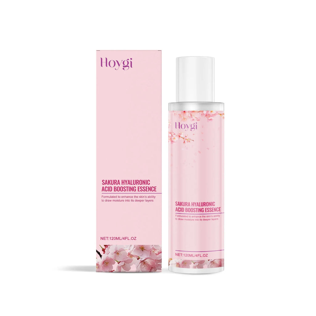 120ml bottle of hyaluronic acid and cherry blossom moisturising lotion for facial hydration