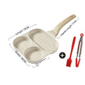 Non-stick breakfast frying pan with aluminium alloy body and composite multi-layer bottom in Elegant White