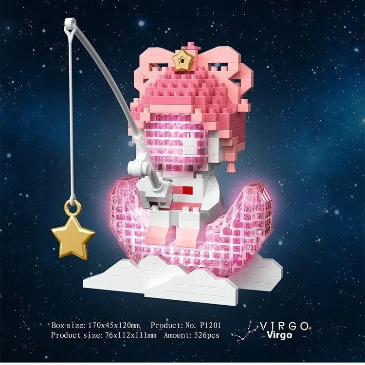 Fishing XINGX astronaut spaceman doll building blocks with light, 508-551 small diamond particles, colour box