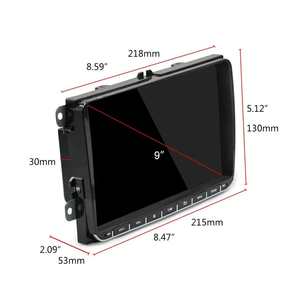 2Din car stereo with 7-inch touchscreen for Toyota Hilux Revo Vigo Fortuner models