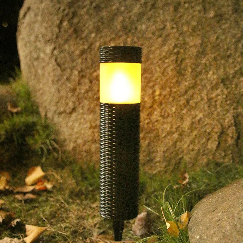 Outdoor waterproof garden light with abstract design for courtyard and villa use