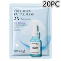 30g collagen and hyaluronic acid facial sheet mask sachet for moisturising skin care.