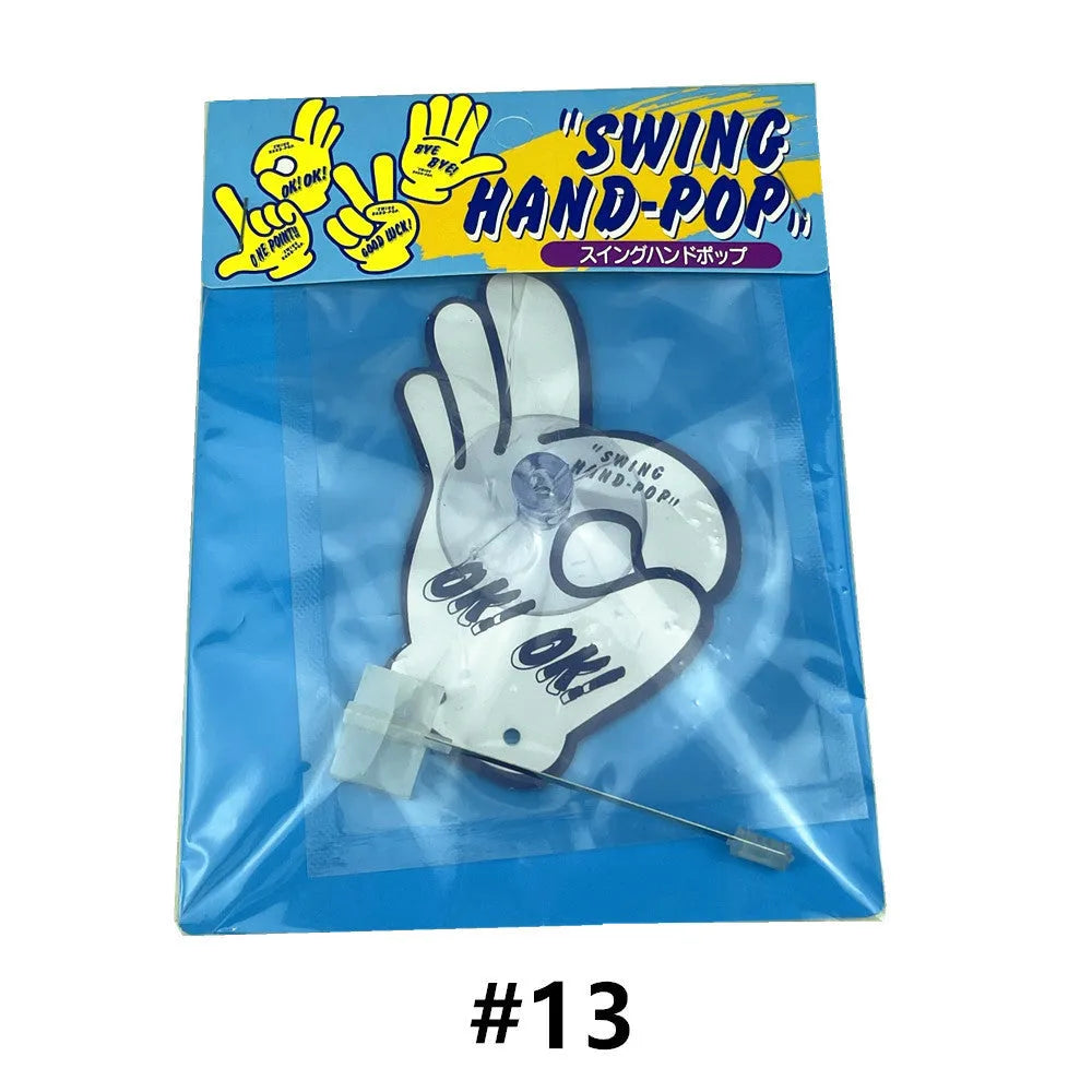 Cartoon character on a swing aromatherapy pendant with fixed bracket, in assorted colours.
