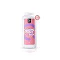 Dog dry cleaning powder container measuring 15.5x5x6cm with no-water deodorising formula