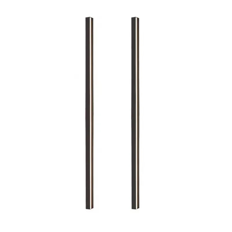 80cm long black aluminium LED strip wall lamp with touch control for three light colours.