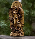 Resin Greek Goddess statue sculpture for altar or garden, 22cm tall in choice of three colours.
