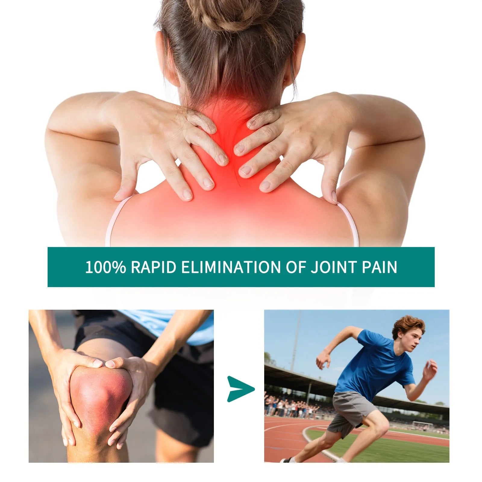 30g tube of joint neck cream for moisturising and knee pain relief, suitable for women and men