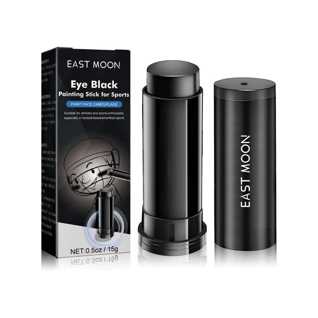 Black sports eye paint stick for baseball athletes with 15g sweat-proof formula