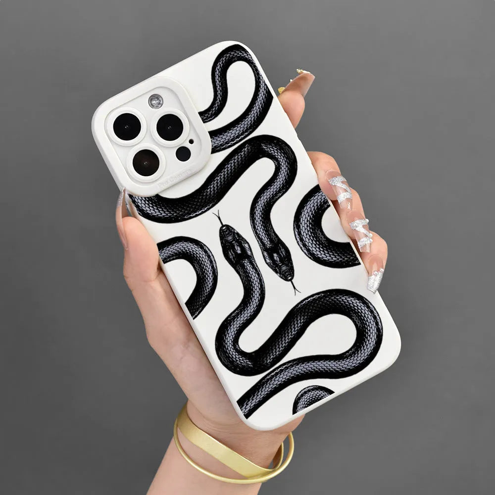Soft shell protective cover for Apple iPhone in black, shockproof and anti-fingerprint design