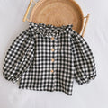 Apricot coloured baby romper with pleated lotus leaf design and sling climbing suit style for 0-2 year olds.