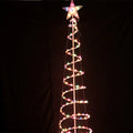 6ft tall LED spiral Christmas tree light with remote control for indoor and outdoor decoration