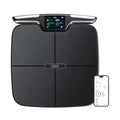 Black eight-electrode intelligent body fat and composition weighing scale