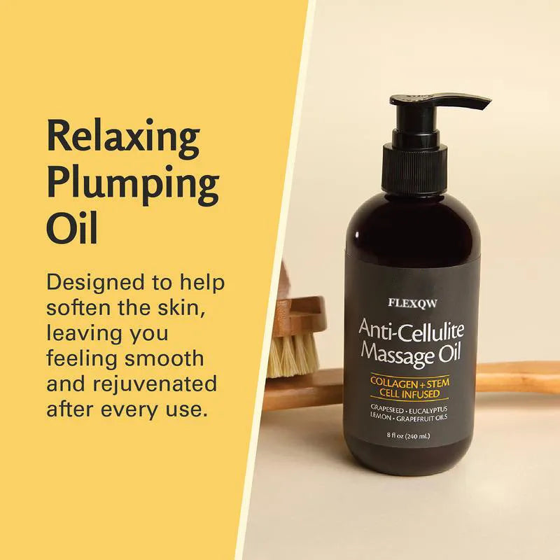 Home Body Firming Massage Oil 240ml bottle with natural oils for women and men