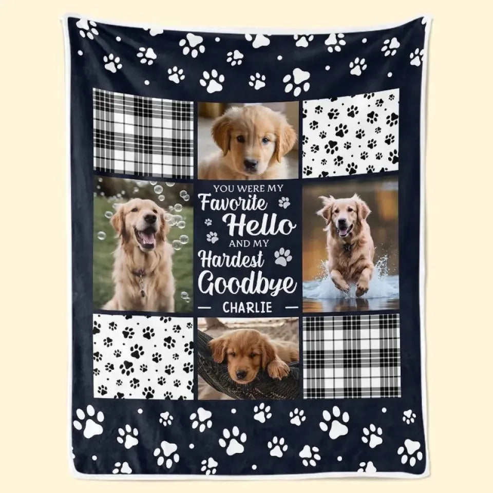 White polyester flannel pet dog blanket shown in a home setting.