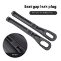 Car seat gap filler storage box with leak-proof plug strips in black, made from EVA, with roller and handle