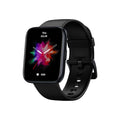 Black GPS sports smart watch with 1.78 inch LCD display and rubber strap for Android health tracking