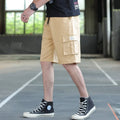 Men's loose Korean style trousers with a gradient giraffe pattern in camouflage colour