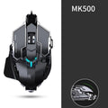 Forerunner MK500 wired gaming mouse in metallic black with 12000DPI sensor and seven keys