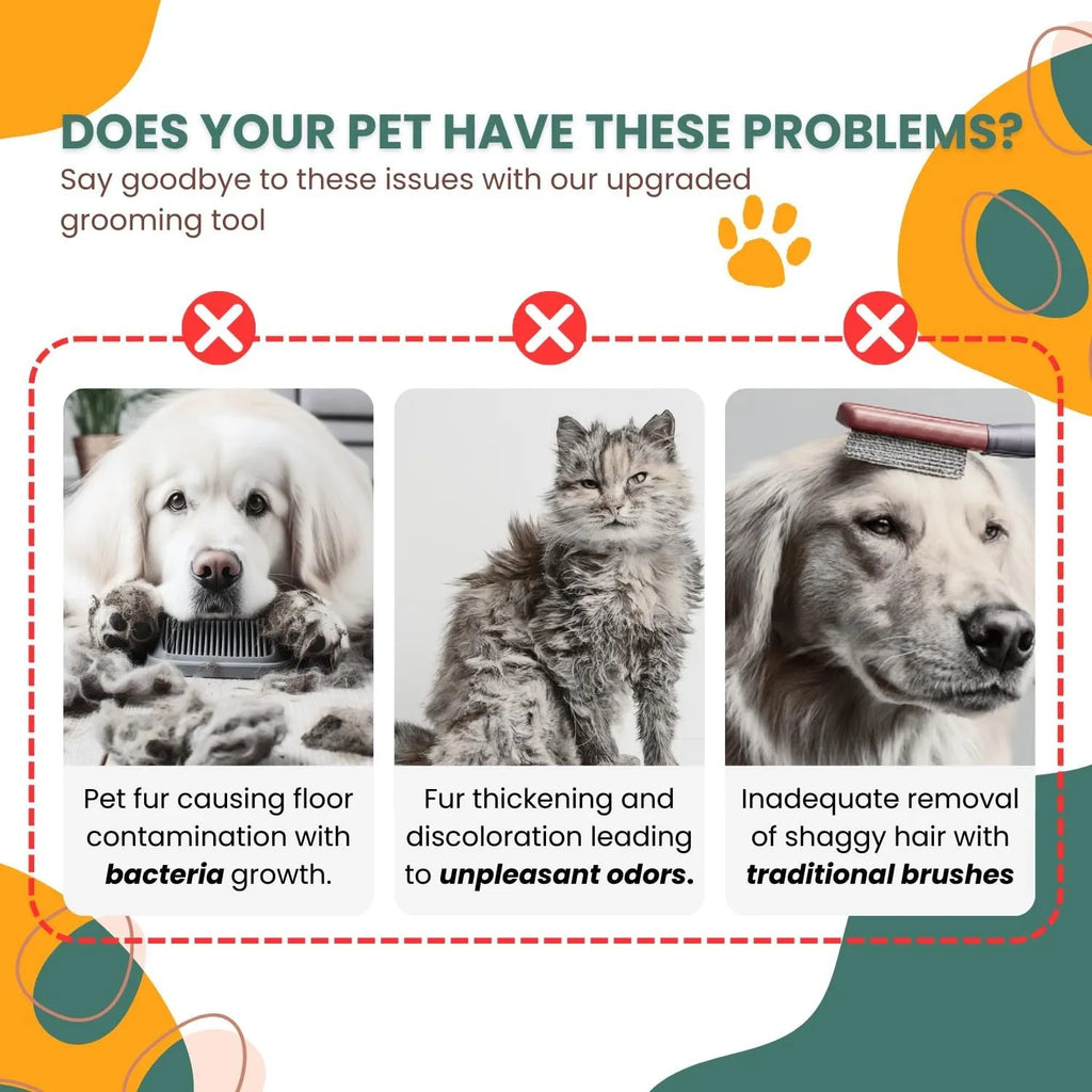 White pet grooming brush with built-in water tank and self-cleaning slicker head for dogs and cats.