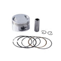Motorcycle engine piston kit with aluminium alloy piston and steel strip oil ring for 57.4mm cylinders