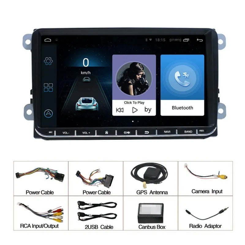 2Din car stereo with 7-inch touchscreen for Toyota Hilux Revo Vigo Fortuner models