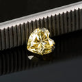 Colourful heart-shaped moissanite stones in various sizes for jewellery making