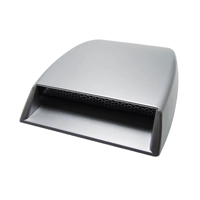 ABS plastic car decoration simulation vent in black, white or silver colours showing dimensions