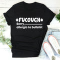 Straight cut black cotton T-shirt with short sleeves and a round neck for men and women.