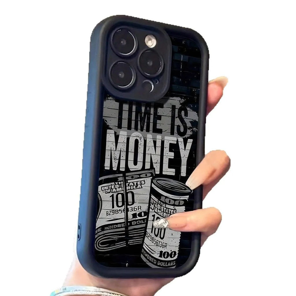 Money banknote USD currency design TPU phone case for Apple in black colour