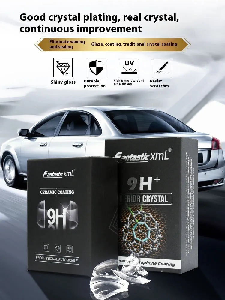 Automotive nano ceramic crystal coating 50ml graphene plated crystal silica-based paint protection in large box