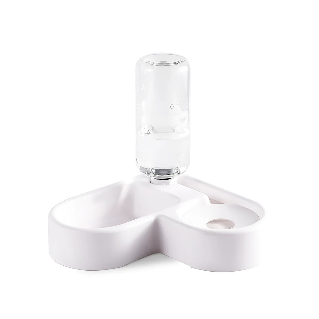 White food-grade indoor pet water fountain for cats and dogs, 22x26x16cm