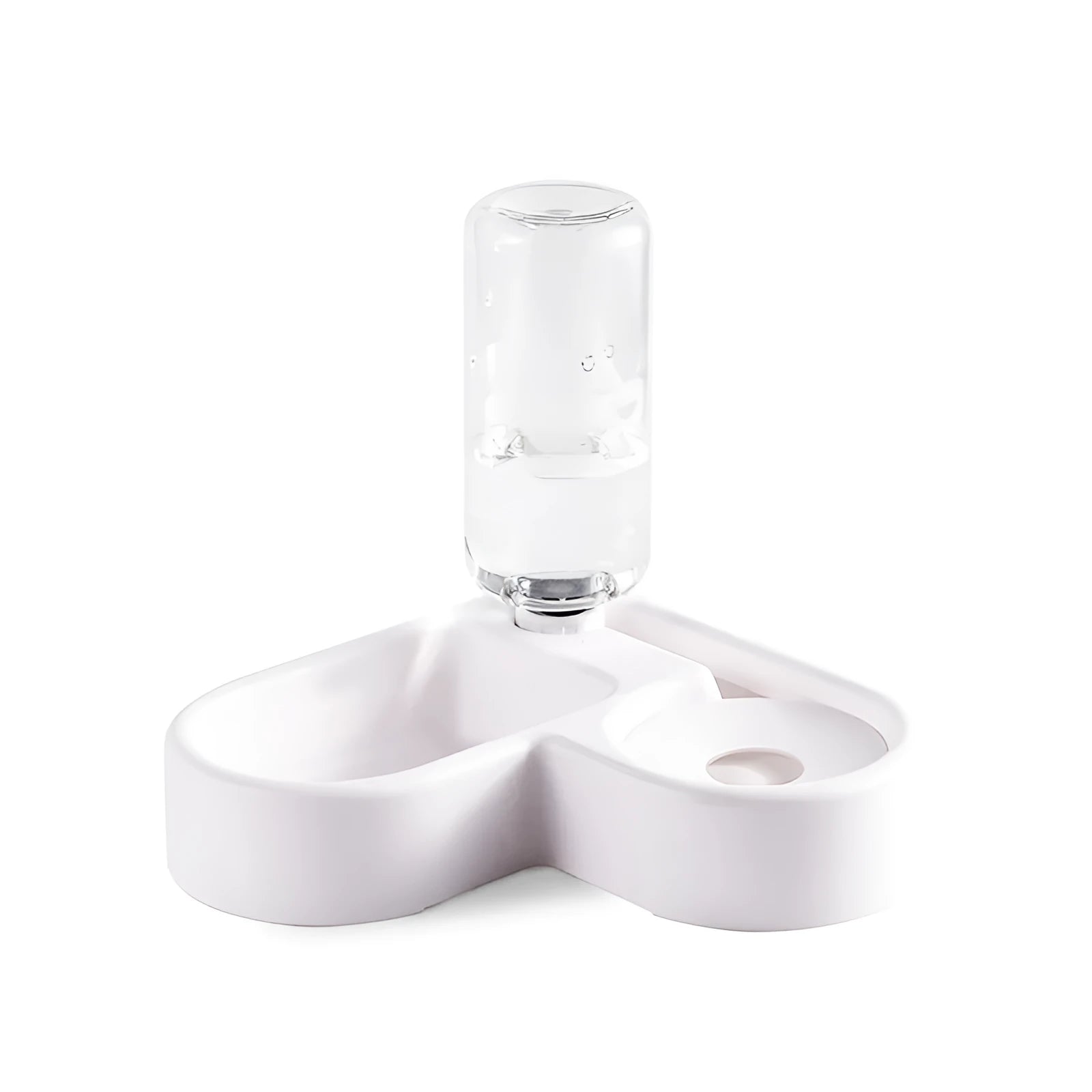 White food-grade indoor pet water fountain for cats and dogs, 22x26x16cm