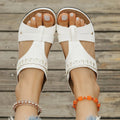 Roman style slippers with slope heels and fish mouth toe holders in various colours