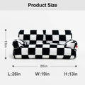 Plush sofa-shaped pet bed for cats and small dogs with removable cover and anti-slip bottom