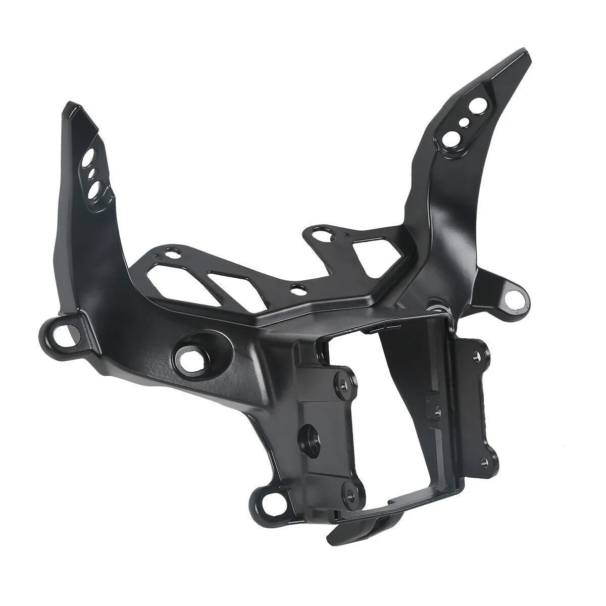 BMW S1000RR motorcycle headlight bracket in black aluminium alloy for 2009-2018 models