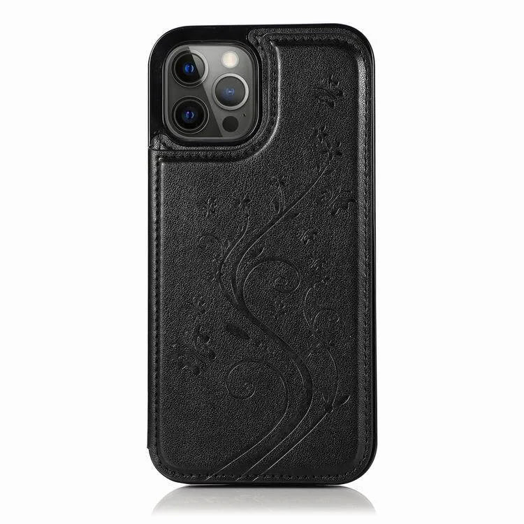 Butterfly embossed leather phone case, rear cover style, available in light purple, mint green, pink, and other colours.