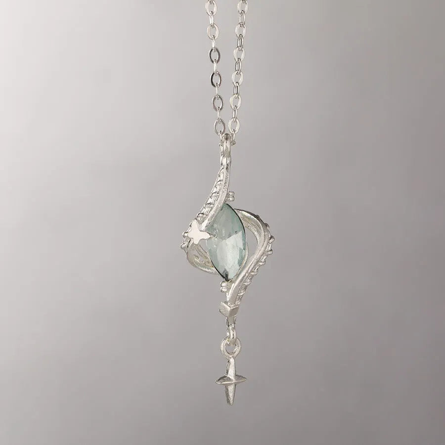 Hollow out creative alloy pendant necklace with cross chain in Mori or Heart of Thorns colour