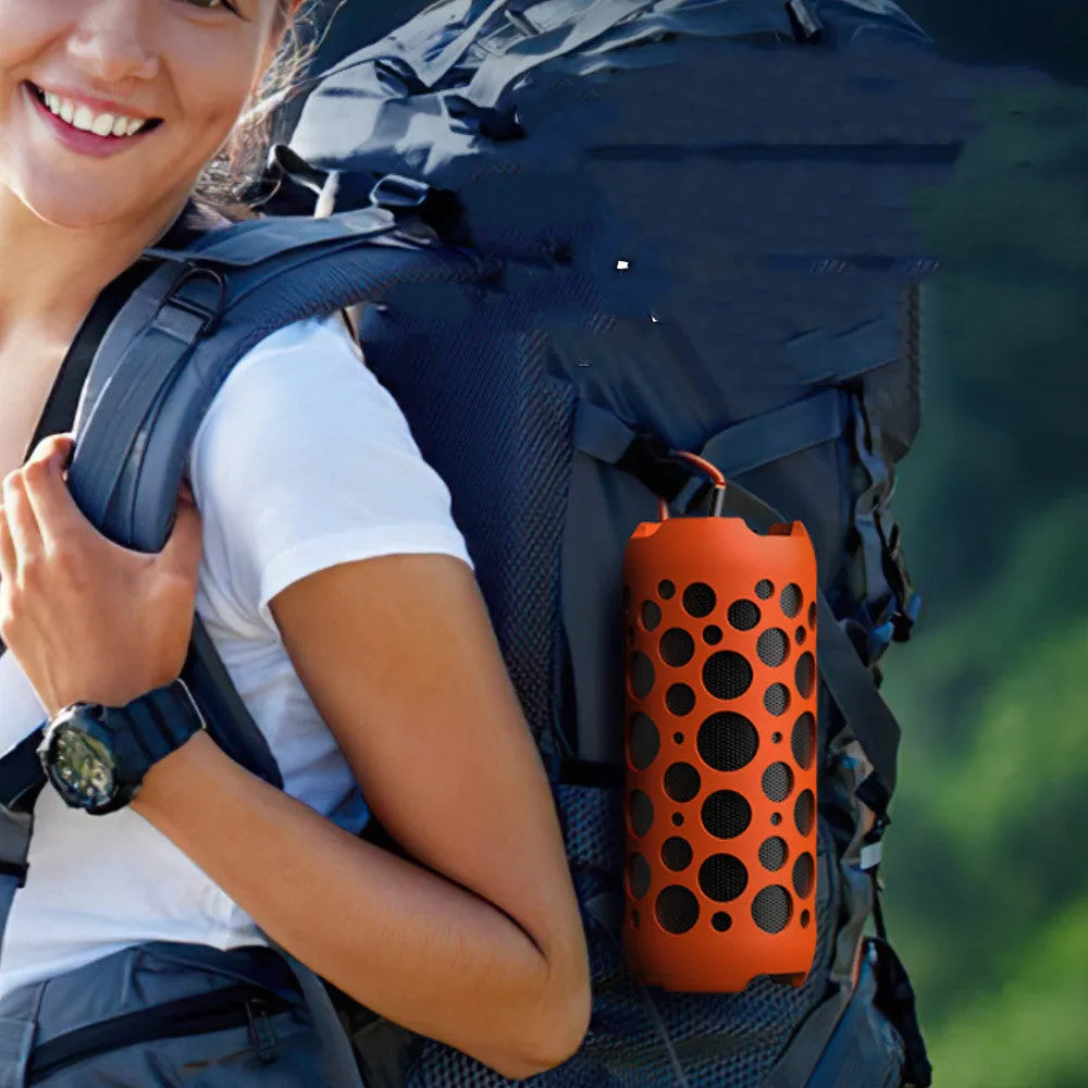 Outdoor mini wireless Bluetooth audio headset in black with in-ear earbuds and Bluetooth 5.0