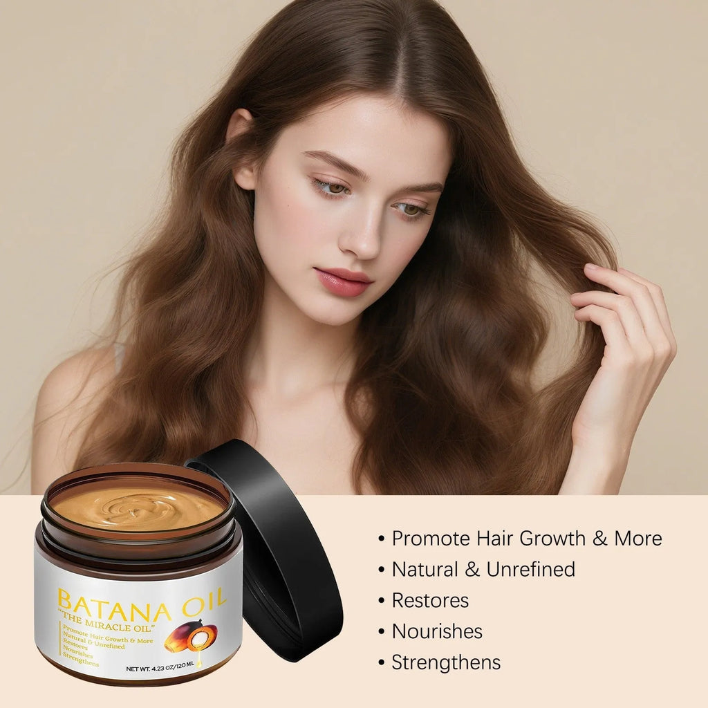 Batana Hair Mask 120ml container for frizzy youth hair treatment