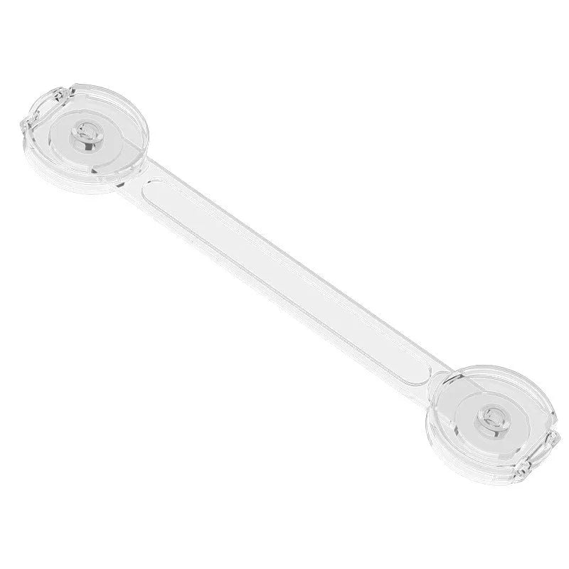 Transparent child safety lock anti-clamp hand 3.8x15.3 cm for cabinet protection