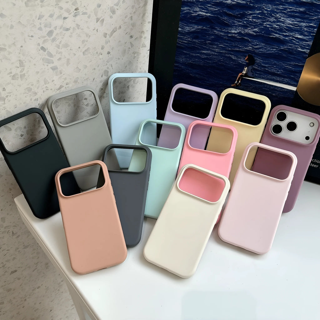 Liquid silicone magnetic iPhone case with AI button in antique white colour