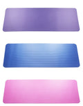 Striped NBR yoga mat 183x61cm for fitness and dance, available in purple, blue, pink, black, grey, green and red