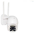 White HD panoramic dome network camera with 3MP resolution and wide angle lens for indoor outdoor surveillance
