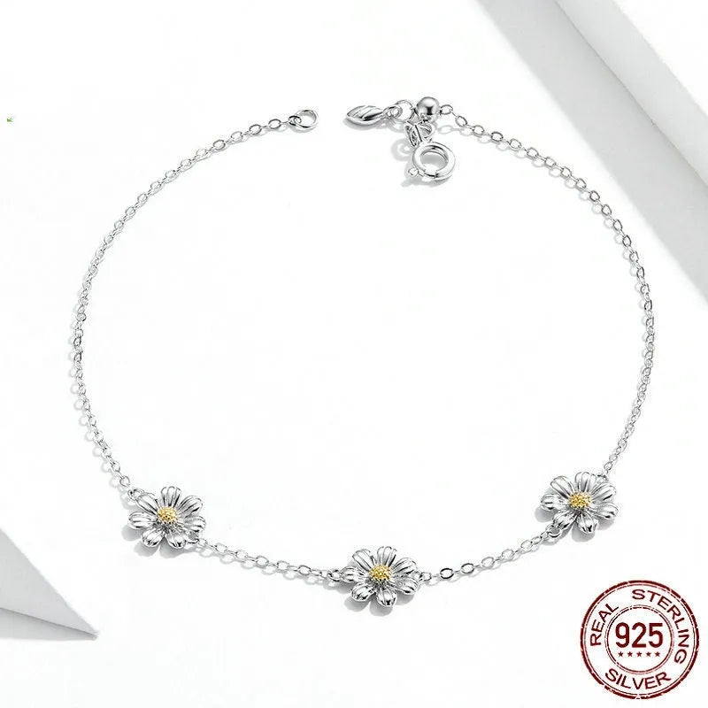 S925 sterling silver adjustable bracelet for women with electroplated finish, colour SCB165