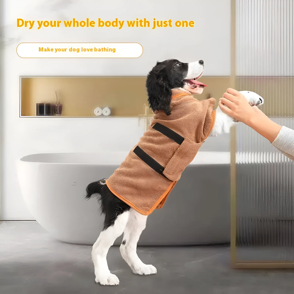 Nylon pet drying towel for dogs and cats in various colours and sizes from XS to XL