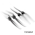HQDrop T3.5 x 2.2 two bladed PC propeller, gray, 4pcs set for RC crossing machine