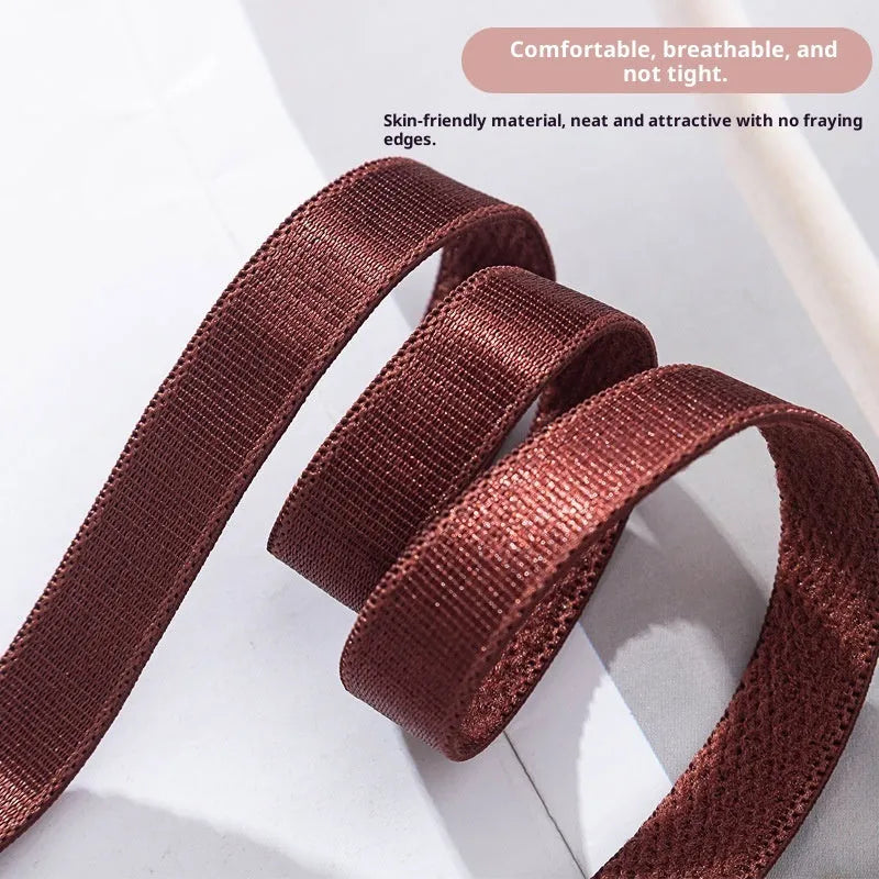 Nylon face lifting invisible clip headband in black single strap option
