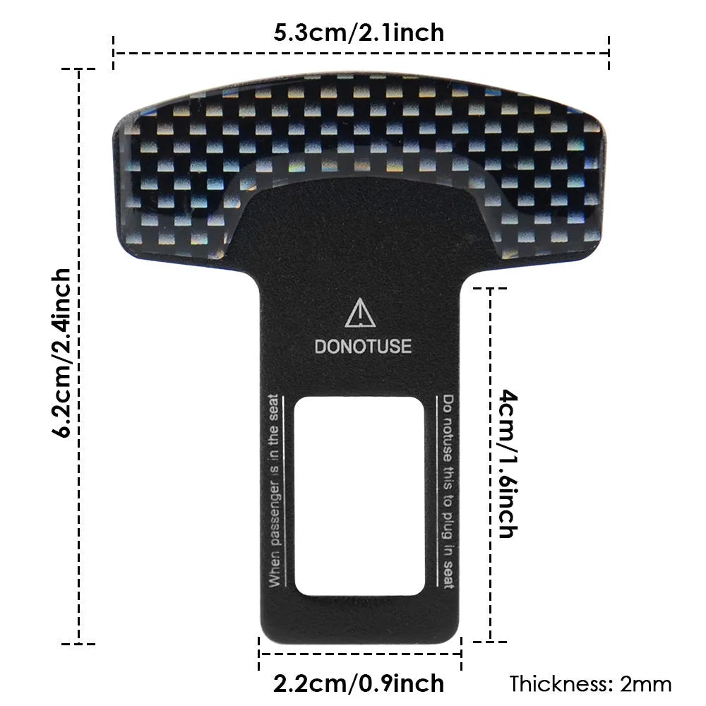 Aluminium alloy lock tongue buckle keychain bottle opener with frosted carbon fibre finish.
