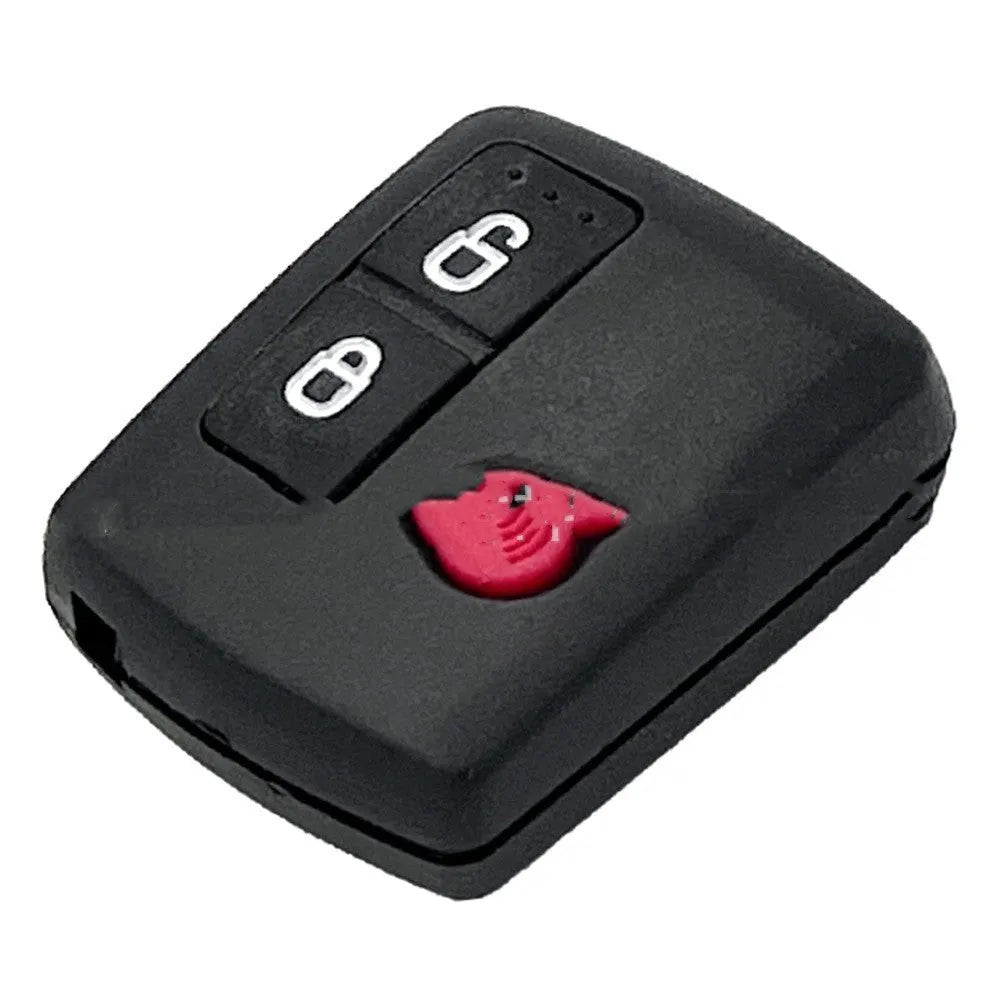 A white ABS plastic replacement shell case for a Ford car remote key fob.