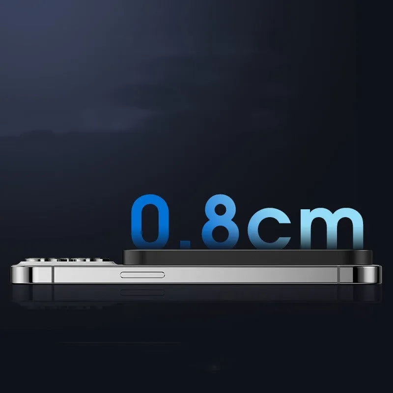 Magnetic wireless alloy power bank in titanium gold or black colour with creative design